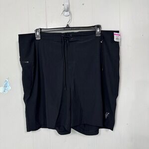 Toes on the Nose Mens Black Surf Board Shorts‎ Size 42 Drawstring New